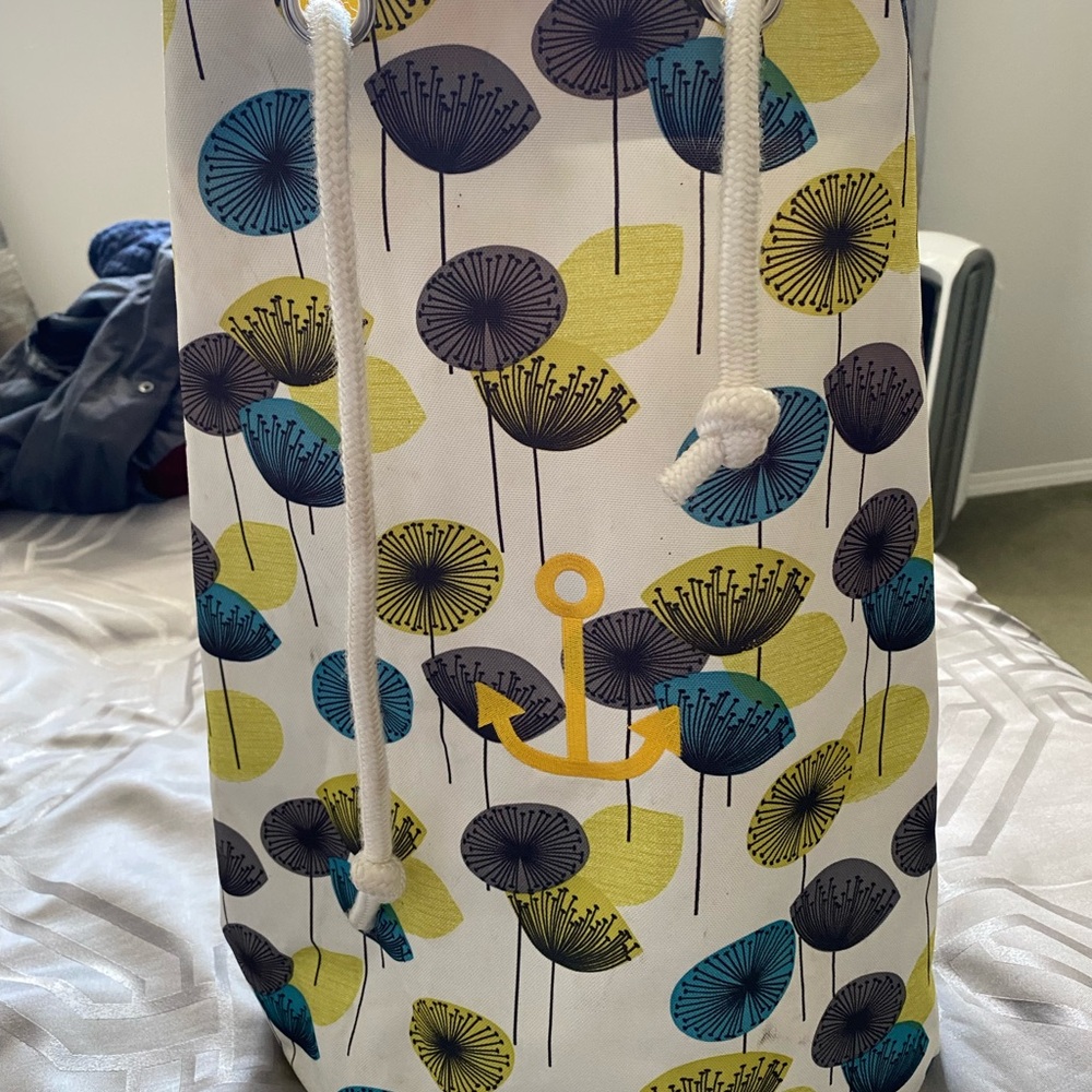 Colorful Anchor Print Tote Bag
